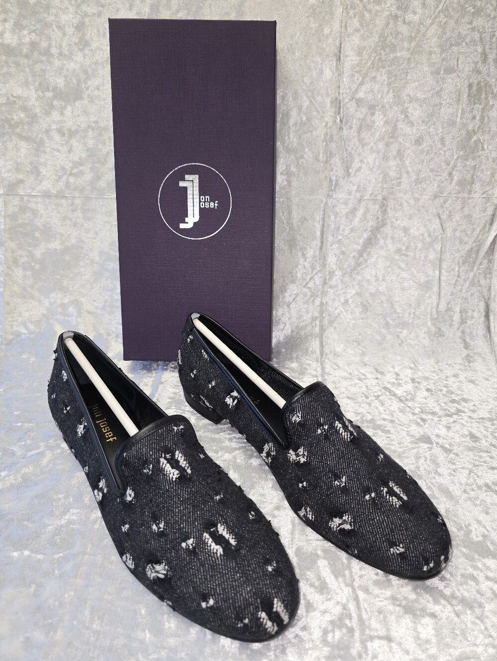 Jon Josef Shoes Gatsby Black Jean Loafers